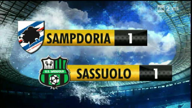 Sampdoria - Sassuolo 1-1 - VIDEO - RaiSport